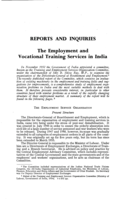 The employment and vocational training services in India