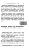 Influence de la guerre et de la mobilisation sur la durée du travail et les repos