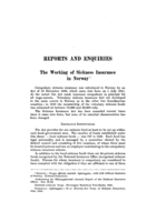 The working of sickness insurance in Norway