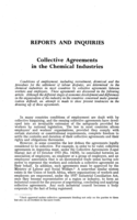 Collective agreements in the chemical industries