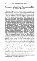Un rapport actuariel sur l'assurance-maladie en Grande- Bretagne