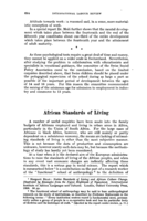 African standards of living