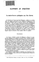 La main-d'oeuvre philippine aux Iles Hawaï