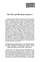 The war and merchant seamen: I
