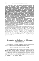 Le charbon professionnel en Allemagne et en France