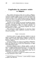 L'application des assurances sociales en Bulgarie