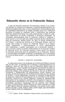 Educación obrera en la Federación Malaya