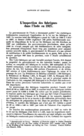 L'inspection des fabriques dans l'Inde en 1927
