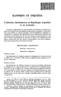 L'infection charbonneuse en République Argentine et en Australie