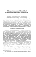 El experimento de Ahmedabad en materia de relaciones laborales: II