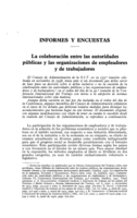 La colaboración entre las autoridades públicas y las organizaciones de empleadores y de trabajadores