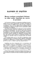 Mesures pratiques permettant d'atténuer les effets sociaux immédiats des renvois de personnel