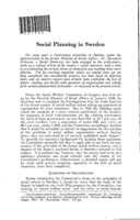 Social planning in Sweden
