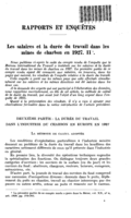 Les salaires et la durée du travail dans les mines de charbon en 1927: II