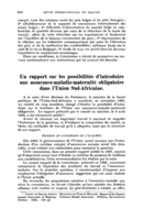 Un rapport sur les possibilités d'introduire une assurance-maladie-maternité obligatoire dans l'Union Sud-Africaine