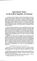 Agricultural policy in the Federal Republic of Germany