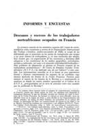 Descanso y recreos de los trabajadores norteafricanos ocupados en Francia