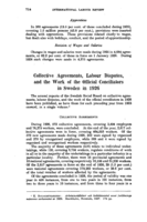 Collective agreements, labour disputes, and the work of the official conciliators in Sweden in 1926