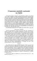 L'assurance-maladie nationale en Suède