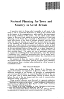 National planning for town and country in Great Britain