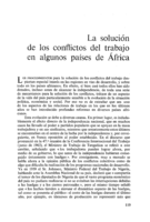 La solución de los conflictos del trabajo en algunos países de África