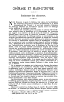 Statistique des chômeurs
