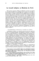 Le travail indigène en Rhodésie du Nord