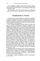 Unemployment in Victoria