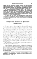 Unemployment insurance in Queensland in 1924-1925