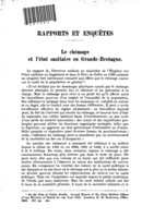 Le chômage et l'état sanitaire en Grande-Bretagne