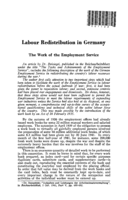 Labour redistribution in Germany: the work of the employment service