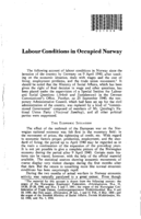 Labour conditions in occupied Norway