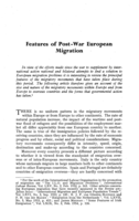 Features of post-war European migration