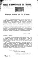 Message d'adieu de M. Winant