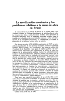 La movilización economica y los problemas relativos a la mano de obra en el Brasil