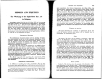 The working of the eight-hour day act in Belgium