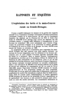 L'exploitation des forêts et la main-d'œuvre rurale en Grande-Bretagne