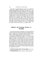 Railways and economic progress in Nyasaland