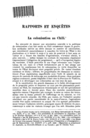 La colonisation au Chili