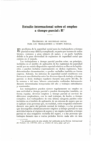 Estudio internacional sobre el empleo a tiempo parcial: II