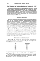 The work of the British Ministry of Labour in 1927
