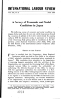 A survey of economic and social conditions in Japan