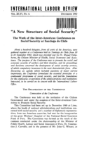 "A new structure of social security": the work of the Inter-American Conference on social security at Santiago de Chile