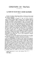 La durée du travail dans la marine marchande