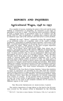 Agricultural wages, 1948 to 1957