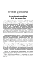 Proyecciones demográficas y de la fuerza de trabajo