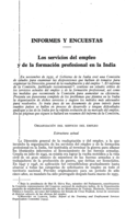 Los servicios del empleo y de la formación profesional en la India