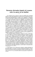 Encuestas efectuadas después de la guerra sobre los gastos de las familias