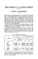 Statistics of unemployment