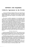 Collective agreements in the USSR